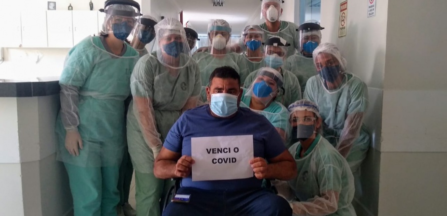 Paciente recuperado da covid-19 envia mensagem de agradecimento aos profissionais do HNSC