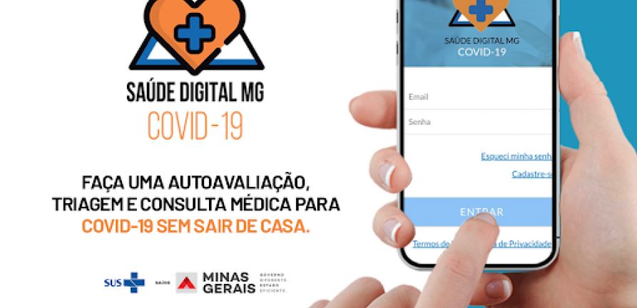 Saúde Digital MG Covid-19: app auxilia cidadão a realizar consulta médica online referente ao coronavírus